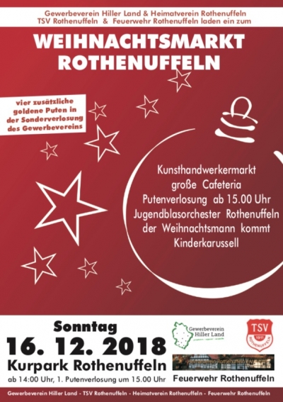 Weihnachtsmarkt in Rothenuffeln am 16. Dezember