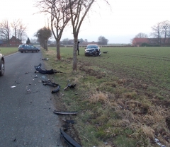 Drei Verletzte nach Unfall in Holzhausen