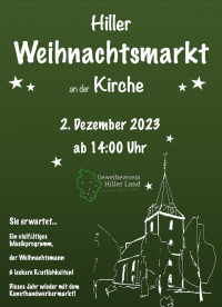 Hiller Weihnachtsmarkt findet in diesem Jahr rund um die Kirche statt