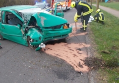 PKW kollidiert mit Baum - 29-jähriger Hiller verletzt ins Krankenhaus