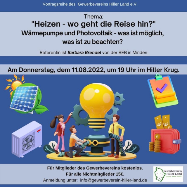 Vortrag "Heizen - wo geht die Reise hin?"