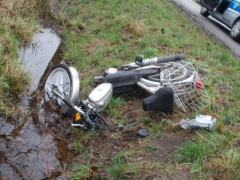 Mofafahrer tot im Straßengraben aufgefunden