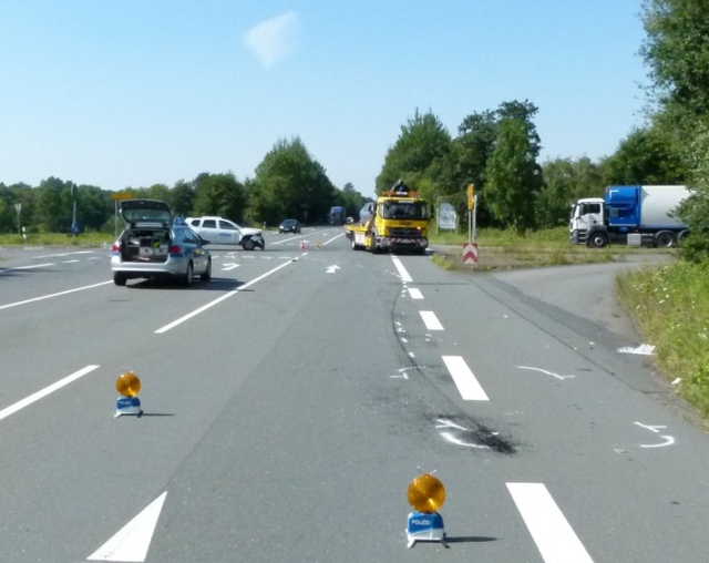 Unfall auf der L770 fordert zwei Verletzte